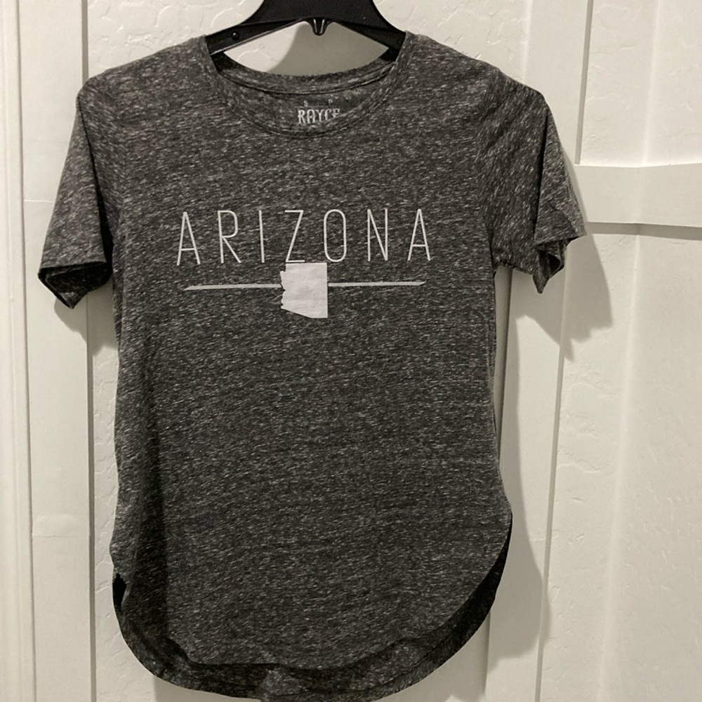 Arizona longline short sleeve shirt gray small